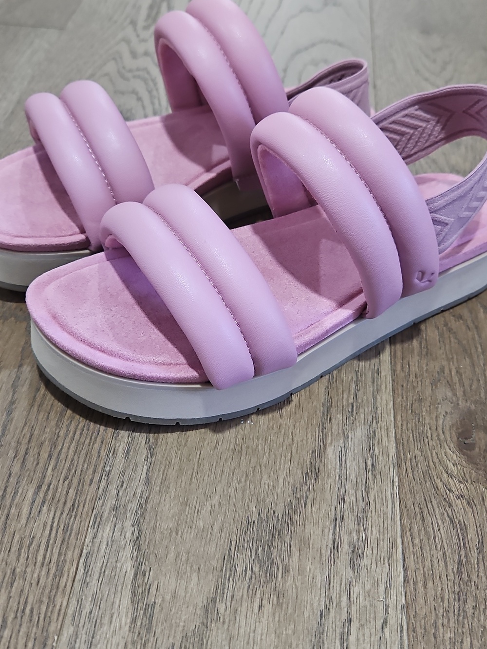 Koolaburra Lilac Padded Triple-Strap Platform Sandals